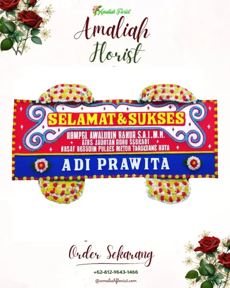 Papan Bunga Ucapan Selamat Sako Baru